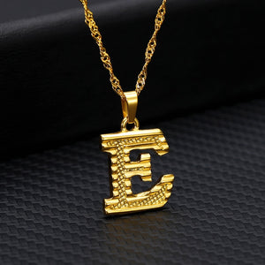 Capital Letter Initial Necklace For Women Stainless Steel Gold A-Z Alphabet Pendant Necklace Jewelry Christmas Gift Bijoux Femme