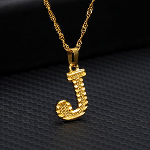 Capital Letter Initial Necklace For Women Stainless Steel Gold A-Z Alphabet Pendant Necklace Jewelry Christmas Gift Bijoux Femme