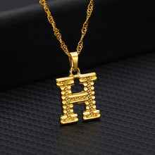 Carica l&#39;immagine nel visualizzatore di Gallery, Capital Letter Initial Necklace For Women Stainless Steel Gold A-Z Alphabet Pendant Necklace Jewelry Christmas Gift Bijoux Femme