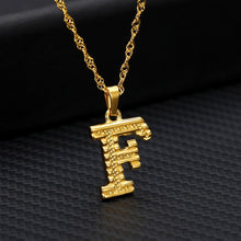 Carica l&#39;immagine nel visualizzatore di Gallery, Capital Letter Initial Necklace For Women Stainless Steel Gold A-Z Alphabet Pendant Necklace Jewelry Christmas Gift Bijoux Femme