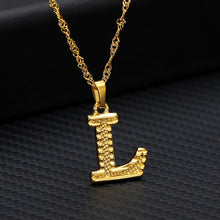 Carica l&#39;immagine nel visualizzatore di Gallery, Capital Letter Initial Necklace For Women Stainless Steel Gold A-Z Alphabet Pendant Necklace Jewelry Christmas Gift Bijoux Femme