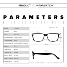 Load image into Gallery viewer, Carbon Fiber Prescription Glasses Frame Men Myopia Optical Eyeglasses Full Frame Clear Transparent Spectacles Eyewear Frame New