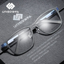Load image into Gallery viewer, Carbon Fiber Prescription Glasses Frame Men Myopia Optical Eyeglasses Full Frame Clear Transparent Spectacles Eyewear Frame New