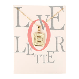 Card Fashion Brand Series 26 English Letters Alphabet Pendant Necklace For Women Men Jewelry Wholesale