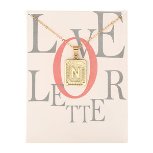 Card Fashion Brand Series 26 English Letters Alphabet Pendant Necklace For Women Men Jewelry Wholesale