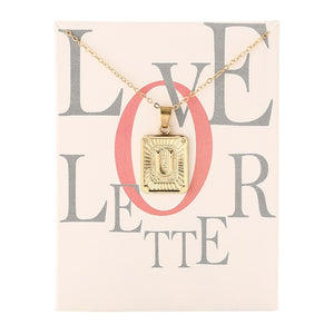 Card Fashion Brand Series 26 English Letters Alphabet Pendant Necklace For Women Men Jewelry Wholesale