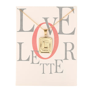 Card Fashion Brand Series 26 English Letters Alphabet Pendant Necklace For Women Men Jewelry Wholesale