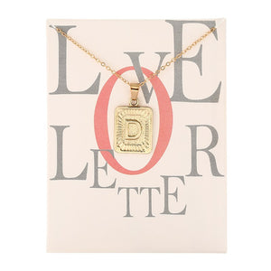 Card Fashion Brand Series 26 English Letters Alphabet Pendant Necklace For Women Men Jewelry Wholesale
