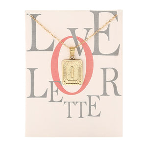 Card Fashion Brand Series 26 English Letters Alphabet Pendant Necklace For Women Men Jewelry Wholesale