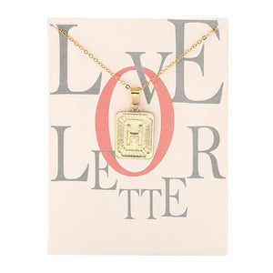 Card Fashion Brand Series 26 English Letters Alphabet Pendant Necklace For Women Men Jewelry Wholesale