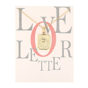 Card Fashion Brand Series 26 English Letters Alphabet Pendant Necklace For Women Men Jewelry Wholesale