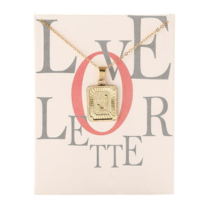 Card Fashion Brand Series 26 English Letters Alphabet Pendant Necklace For Women Men Jewelry Wholesale
