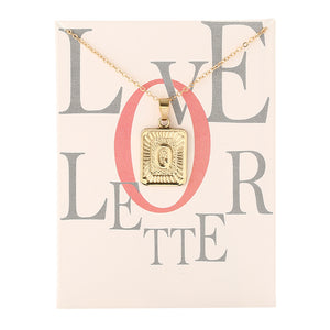 Card Fashion Brand Series 26 English Letters Alphabet Pendant Necklace For Women Men Jewelry Wholesale