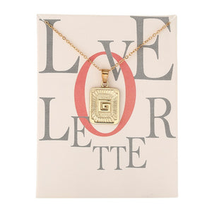 Card Fashion Brand Series 26 English Letters Alphabet Pendant Necklace For Women Men Jewelry Wholesale