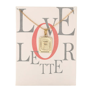 Card Fashion Brand Series 26 English Letters Alphabet Pendant Necklace For Women Men Jewelry Wholesale