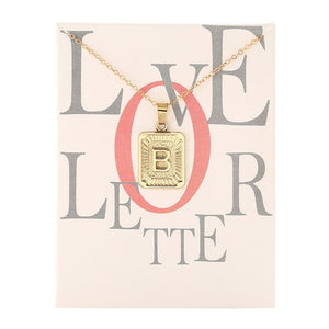 Card Fashion Brand Series 26 English Letters Alphabet Pendant Necklace For Women Men Jewelry Wholesale