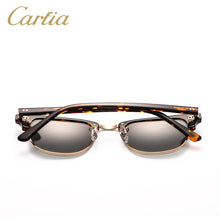 Load image into Gallery viewer, Carfia 2023 Women Men  Vintage Sunglasses Classic Retro Rivet Shades Brand Designer Rimless Sun glasses 100% UV400