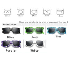 Load image into Gallery viewer, Cartoon Vintage Glasses 8 bit Pixel Novelty Mosaic Cospla Goggles My World Glasses  Children Sunglasses Baby Boys Gift
