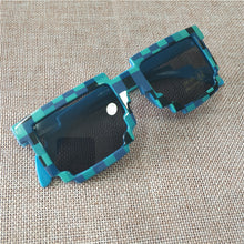 Load image into Gallery viewer, Cartoon Vintage Glasses 8 bit Pixel Novelty Mosaic Cospla Goggles My World Glasses  Children Sunglasses Baby Boys Gift