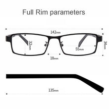 Load image into Gallery viewer, Casual And Comfortable Business Men Style Alloy Frame Glasses Half Rim And Full Rim Optional