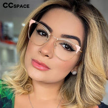 Load image into Gallery viewer, Cat Ear Simple Metal Glasses Frames Men Women Optical  Computer Glasses 45892
