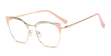 Load image into Gallery viewer, Cat Ear Simple Metal Glasses Frames Men Women Optical  Computer Glasses 45892