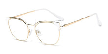 Load image into Gallery viewer, Cat Ear Simple Metal Glasses Frames Men Women Optical  Computer Glasses 45892