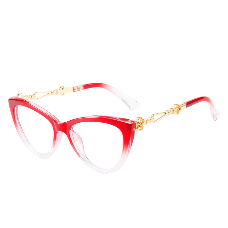 Cat Eye Amber Blue Light Blocking Glasses Summer  Designer Glasses UV400 Prescription Glasses Oculos De Grau Feminino