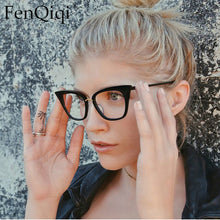 Load image into Gallery viewer, Cat Eye Amber Frames   Designer Glasses UV400 Prescription Glasses Unisex Trend Glasses For Women