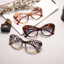 Load image into Gallery viewer, Cat Eye Anti Blue Glasses Women Vintage Blue Light Blocking Eyeglasses Ladies Computer Glasses Leopard Eyewear  Optical Frames