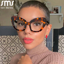Load image into Gallery viewer, Cat Eye Anti Blue Glasses Women Vintage Blue Light Blocking Eyeglasses Ladies Computer Glasses Leopard Eyewear  Optical Frames