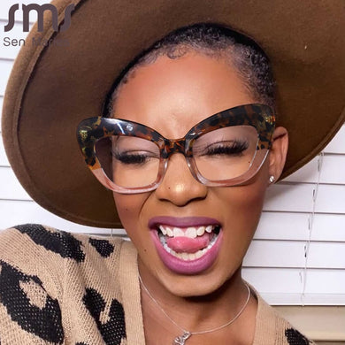 Cat Eye Anti Blue Light Blocking Glasses Optical Glasses Women Men Computer Glasses Reading Prescription Spectacle Frames Unisex