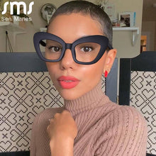 Load image into Gallery viewer, Cat Eye Anti Blue Light Blocking Glasses Optical Glasses Women Men Computer Glasses Reading Prescription Spectacle Frames Unisex