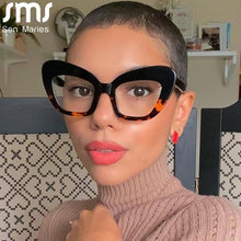 Load image into Gallery viewer, Cat Eye Anti Blue Light Blocking Glasses Optical Glasses Women Men Computer Glasses Reading Prescription Spectacle Frames Unisex