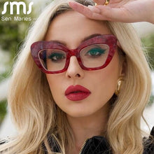 Load image into Gallery viewer, Cat Eye Anti Blue Light Blocking Glasses Optical Glasses Women Men Computer Glasses Reading Prescription Spectacle Frames Unisex