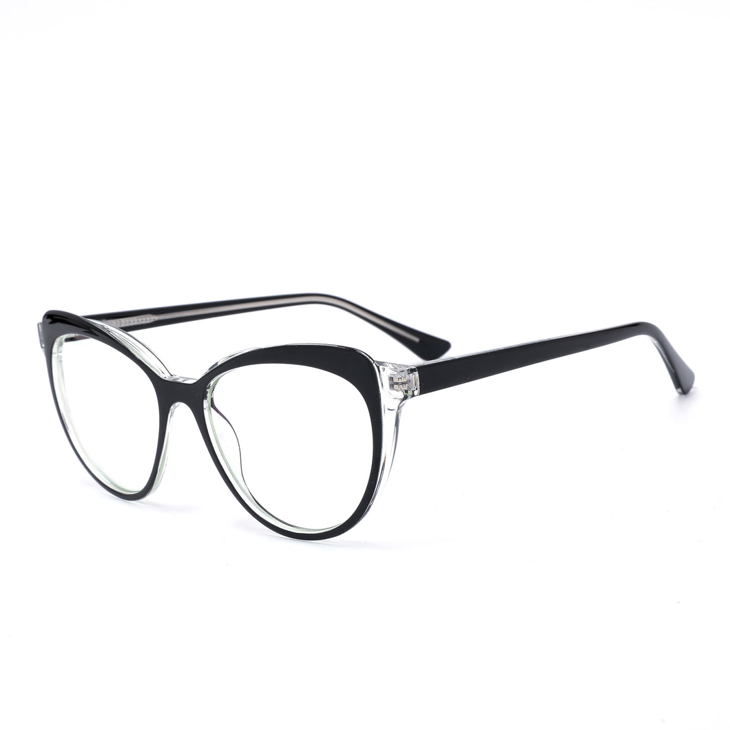 Cat Eye Anti-Blue Light Blocking Glasses TR90 Optical Frame Glass Clear Lens Prescription Myopia Computer Glass Eyeglasses
