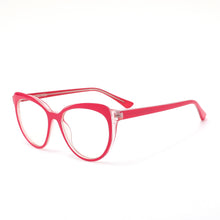 Load image into Gallery viewer, Cat Eye Anti-Blue Light Blocking Glasses TR90 Optical Frame Glass Clear Lens Prescription Myopia Computer Glass Eyeglasses
