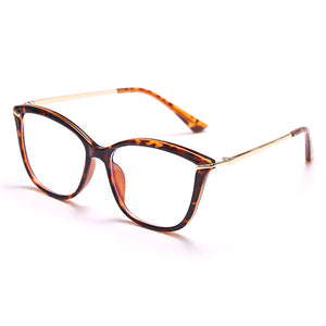 Cat Eye Anti Blue Light Blocking Optical Eyebrow Glasses Frames Men Women TR90 Spring Leg Computer Eyeglasses Shades