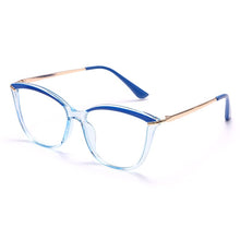 Load image into Gallery viewer, Cat Eye Anti Blue Light Blocking Optical Eyebrow Glasses Frames Men Women TR90 Spring Leg Computer Eyeglasses Shades