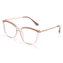Load image into Gallery viewer, Cat Eye Anti Blue Light Blocking Optical Eyebrow Glasses Frames Men Women TR90 Spring Leg Computer Eyeglasses Shades