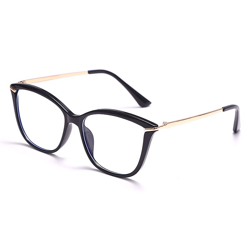 Cat Eye Anti Blue Light Blocking Optical Eyebrow Glasses Frames Men Women TR90 Spring Leg Computer Eyeglasses Shades
