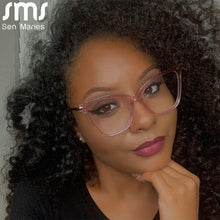 Load image into Gallery viewer, Cat Eye Anti Blue Light Blocking Optical Eyebrow Glasses Frames Men Women TR90 Spring Leg Computer Eyeglasses Shades