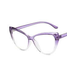 Load image into Gallery viewer, Cat Eye Anti Blue Light Glasses Blocking Filter Computer Glasses Men Women Super Light Frame Eyeglasses Pink Clear Spectacles