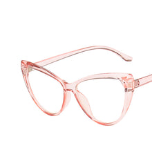 Load image into Gallery viewer, Cat Eye Anti Blue Light Glasses Blocking Filter Computer Glasses Men Women Super Light Frame Eyeglasses Pink Clear Spectacles