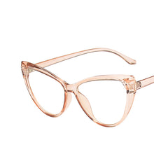 Load image into Gallery viewer, Cat Eye Anti Blue Light Glasses Blocking Filter Computer Glasses Men Women Super Light Frame Eyeglasses Pink Clear Spectacles