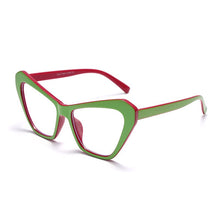 Load image into Gallery viewer, Cat Eye Anti Blue Light Optical Glasses For Women Men Yellow Green Frame Clear Lens Eyeglasses Unisex Eyewear Oculos