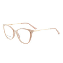 Load image into Gallery viewer, Cat Eye Anti-Blue Ray Optical Eyewear Plastic Glasses Frame Full Rim Women Style with Spring Hinges Selling