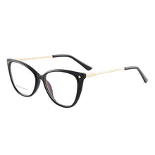 Load image into Gallery viewer, Cat Eye Anti-Blue Ray Optical Eyewear Plastic Glasses Frame Full Rim Women Style with Spring Hinges Selling