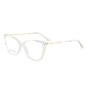 Cat Eye Anti-Blue Ray Optical Eyewear Plastic Glasses Frame Full Rim Women Style with Spring Hinges Selling
