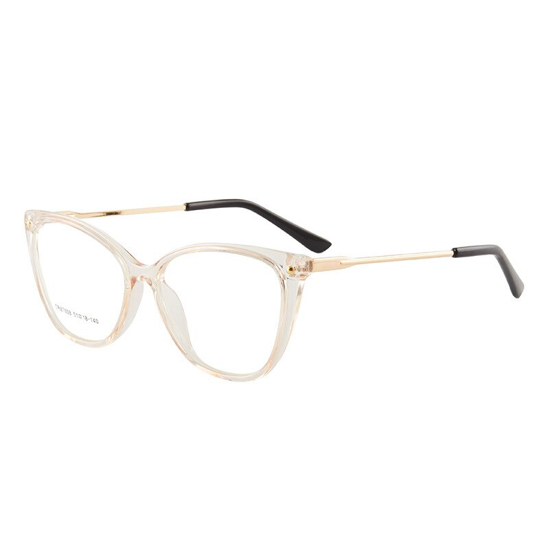 Cat Eye Anti-Blue Ray Optical Eyewear Plastic Glasses Frame Full Rim Women Style with Spring Hinges Selling